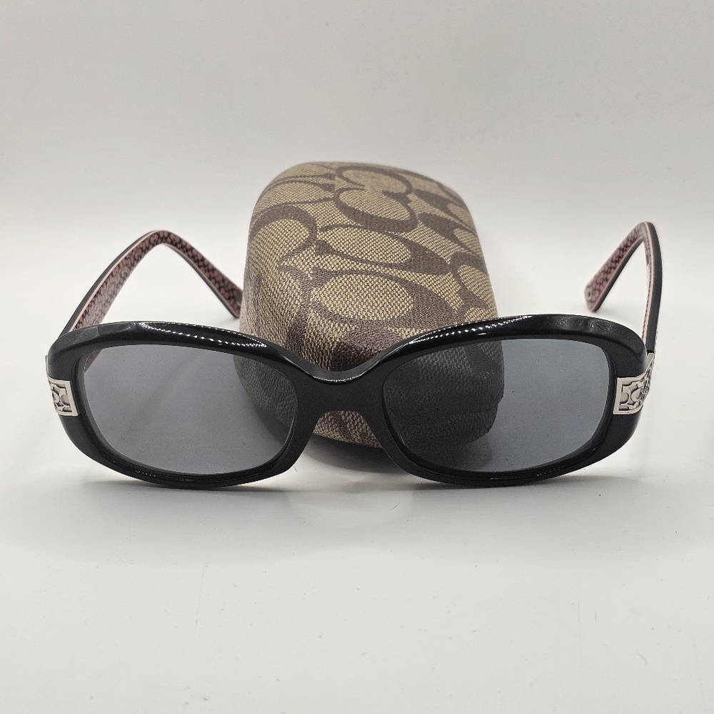 Coach Black Sunglasses With Case - Picture 2 of 8